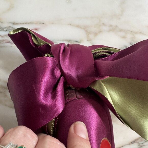 Christian Louboutin Fuschia Satin Anemone Stiletto Heels - Picture 13 of 15